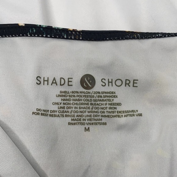 Shade & Shore Bikini Black white Yellow Flower Floral Print graphics BOHO - Picture 6 of 6